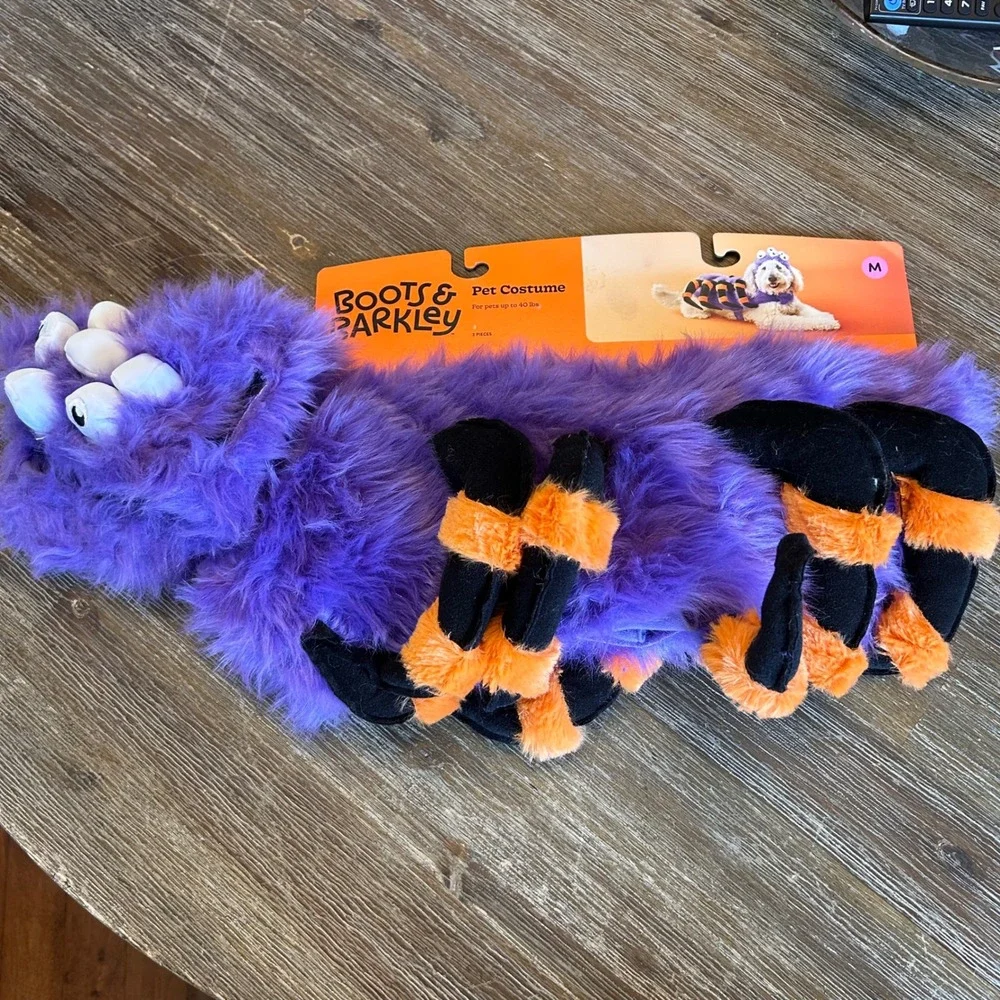 Spider Costume Dog Full‎ Body Costumes - Boots & Barkley™ Purple Medium